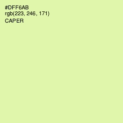 #DFF6AB - Caper Color Image