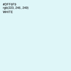 #DFF6F9 - Pattens Blue Color Image