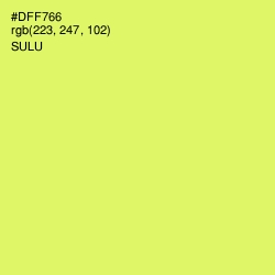 #DFF766 - Sulu Color Image