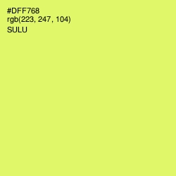 #DFF768 - Sulu Color Image