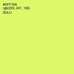 #DFF76A - Sulu Color Image