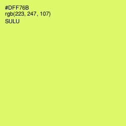 #DFF76B - Sulu Color Image