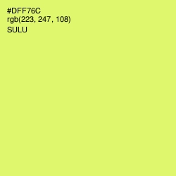 #DFF76C - Sulu Color Image