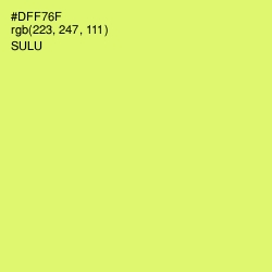 #DFF76F - Sulu Color Image