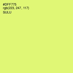 #DFF775 - Sulu Color Image