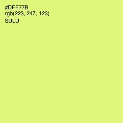 #DFF77B - Sulu Color Image