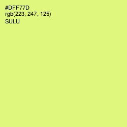 #DFF77D - Sulu Color Image