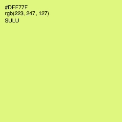 #DFF77F - Sulu Color Image