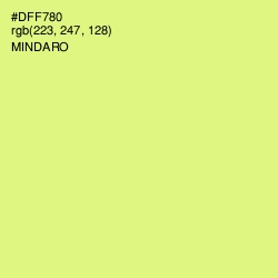 #DFF780 - Mindaro Color Image