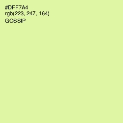 #DFF7A4 - Gossip Color Image