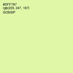 #DFF7A7 - Gossip Color Image