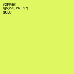 #DFF861 - Sulu Color Image