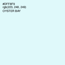 #DFF8F9 - Oyster Bay Color Image