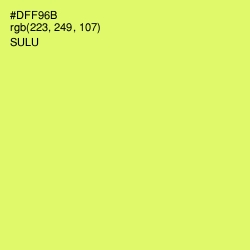 #DFF96B - Sulu Color Image