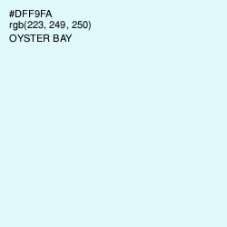 #DFF9FA - Oyster Bay Color Image