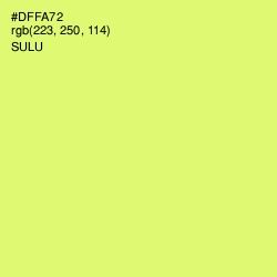 #DFFA72 - Sulu Color Image