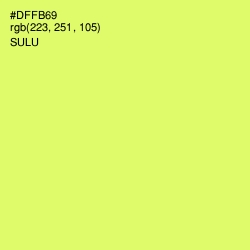 #DFFB69 - Sulu Color Image