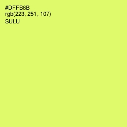 #DFFB6B - Sulu Color Image