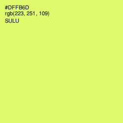 #DFFB6D - Sulu Color Image