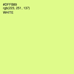 #DFFB89 - Mindaro Color Image