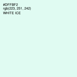 #DFFBF2 - White Ice Color Image