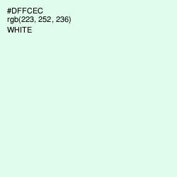 #DFFCEC - Swans Down Color Image