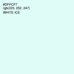 #DFFCF7 - White Ice Color Image