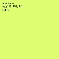 #DFFD70 - Sulu Color Image