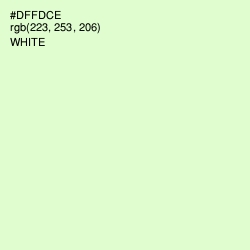 #DFFDCE - Tea Green Color Image
