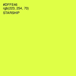 #DFFE46 - Starship Color Image