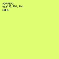 #DFFE72 - Sulu Color Image