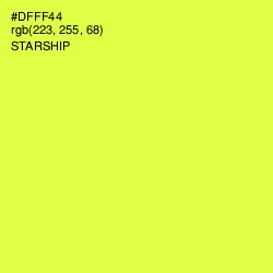 #DFFF44 - Starship Color Image