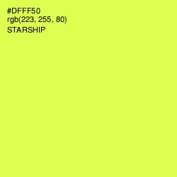 #DFFF50 - Starship Color Image