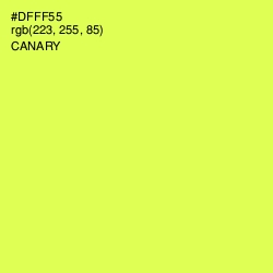 #DFFF55 - Canary Color Image