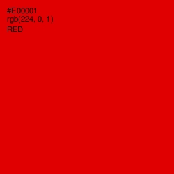 #E00001 - Red Color Image