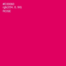 #E00060 - Rose Color Image