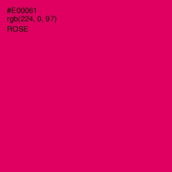 #E00061 - Rose Color Image