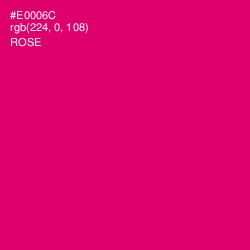 #E0006C - Rose Color Image