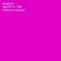 #E000C6 - Purple Pizzazz Color Image