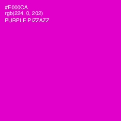 #E000CA - Purple Pizzazz Color Image