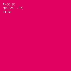 #E00160 - Rose Color Image