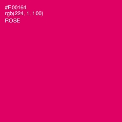 #E00164 - Rose Color Image