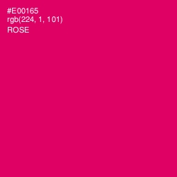 #E00165 - Rose Color Image