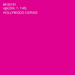 #E00191 - Hollywood Cerise Color Image