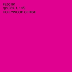 #E00191 - Hollywood Cerise Color Image