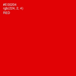 #E00204 - Red Color Image