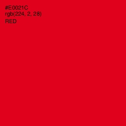 #E0021C - Red Color Image