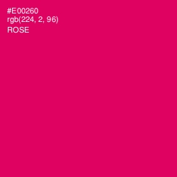 #E00260 - Rose Color Image