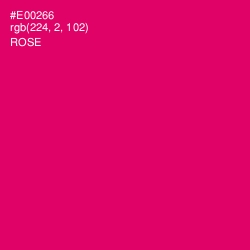 #E00266 - Rose Color Image