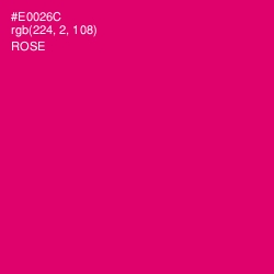 #E0026C - Rose Color Image